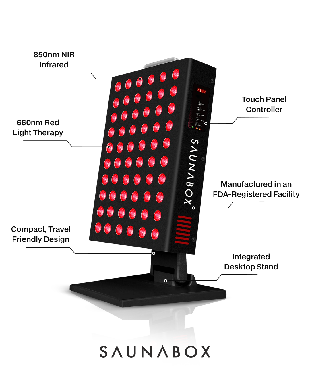 The Nova: Desktop Red Light Panel with Near Infrared