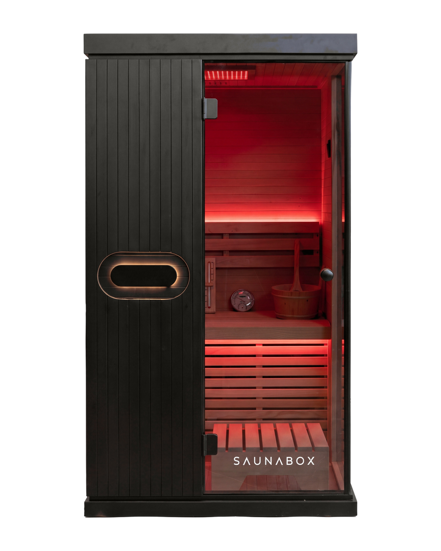 SaunaBox® Forge Indoor 1-Person: Traditional Finnish Sauna
