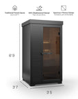 SaunaBox® Forge 1-Person: Traditional Finnish Sauna