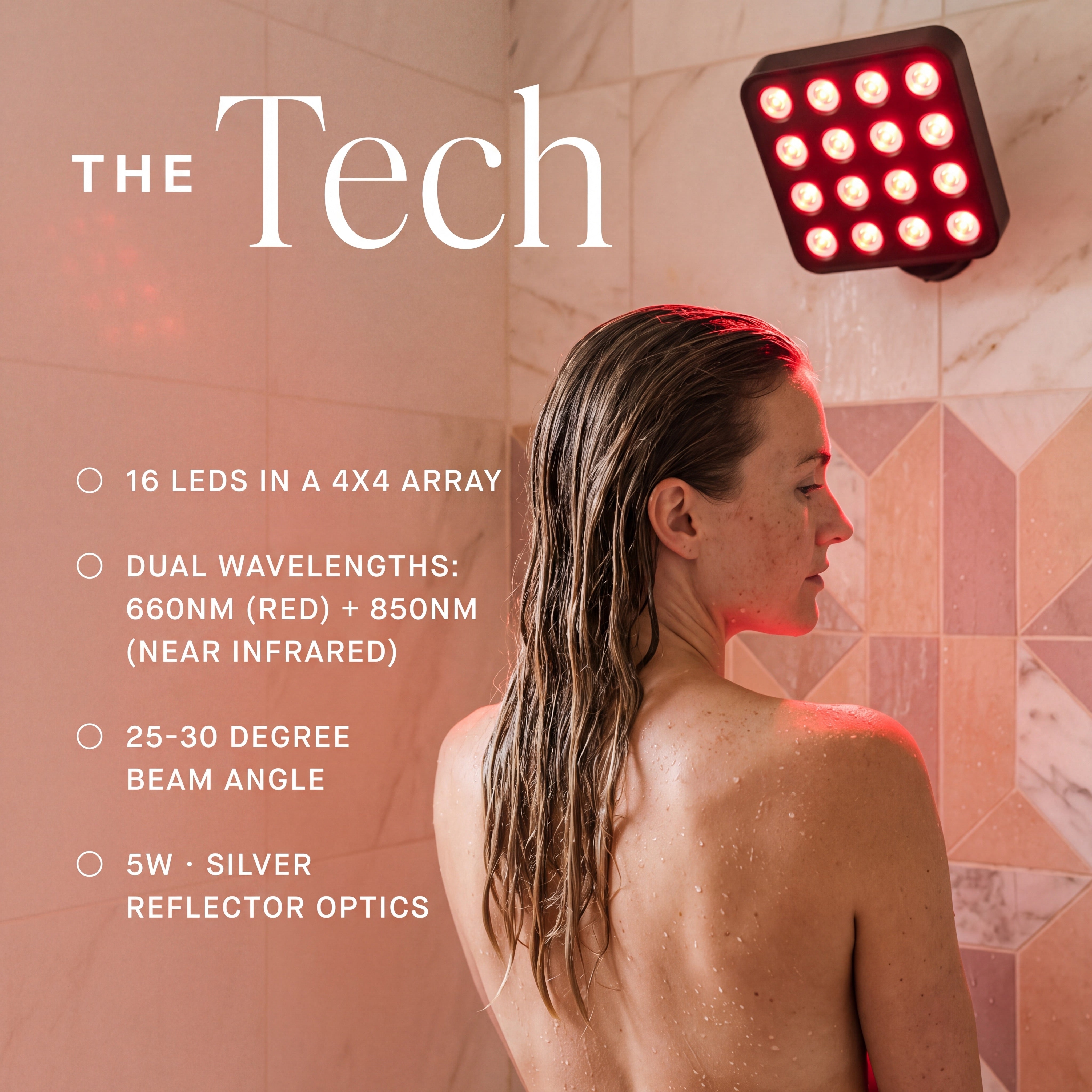 Red Light Shower Lamp
