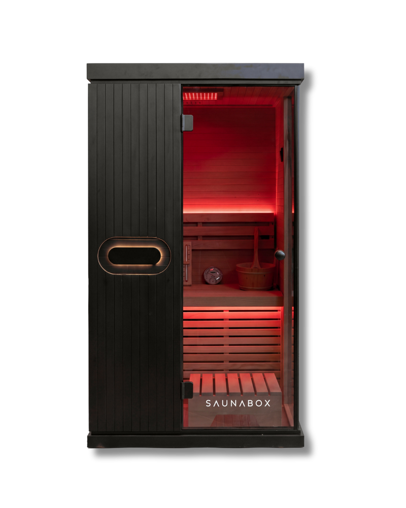 SaunaBox® Forge Indoor 1-Person: Traditional Finnish Sauna